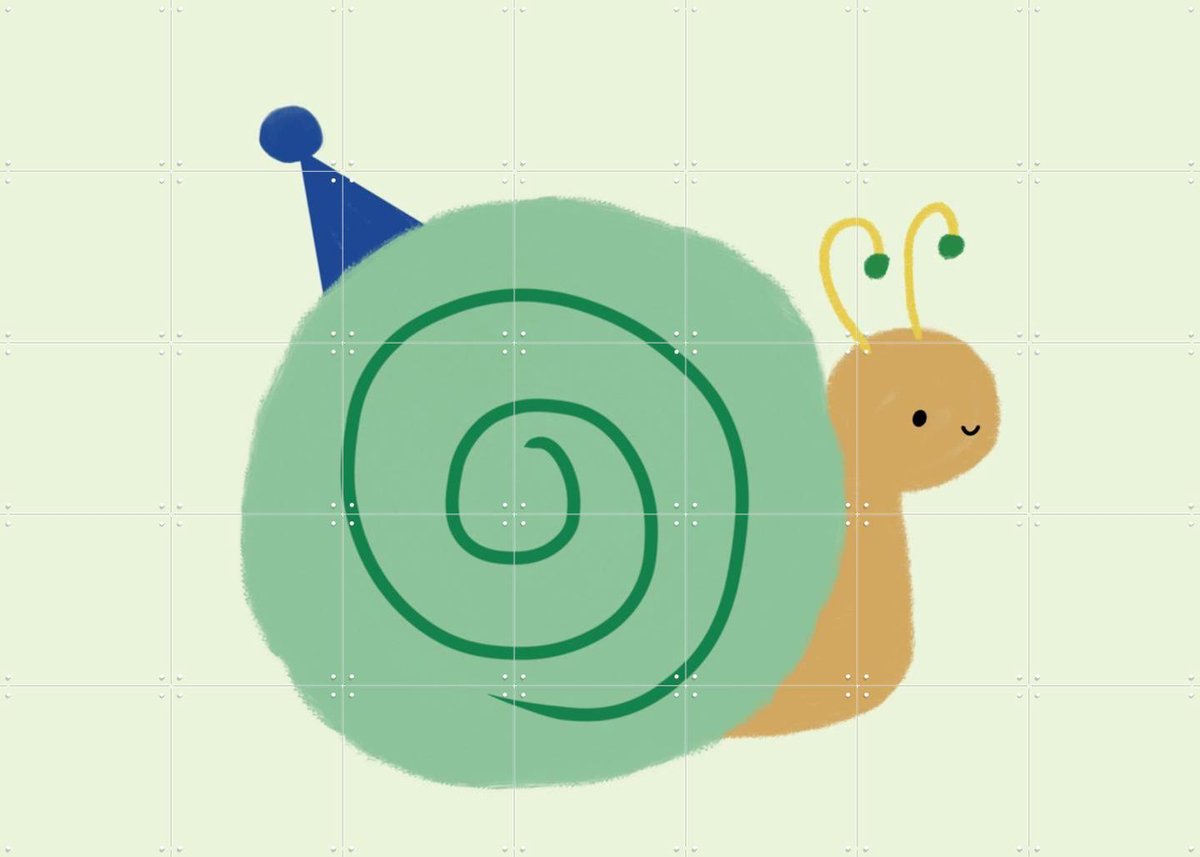 IXXI Slak Groen, Stadse Spruiten | door Miek illustreert - 140 x 100 cm - Gratis ophangtool - Grote wanddecoratie en posters - Illustraties, Speels