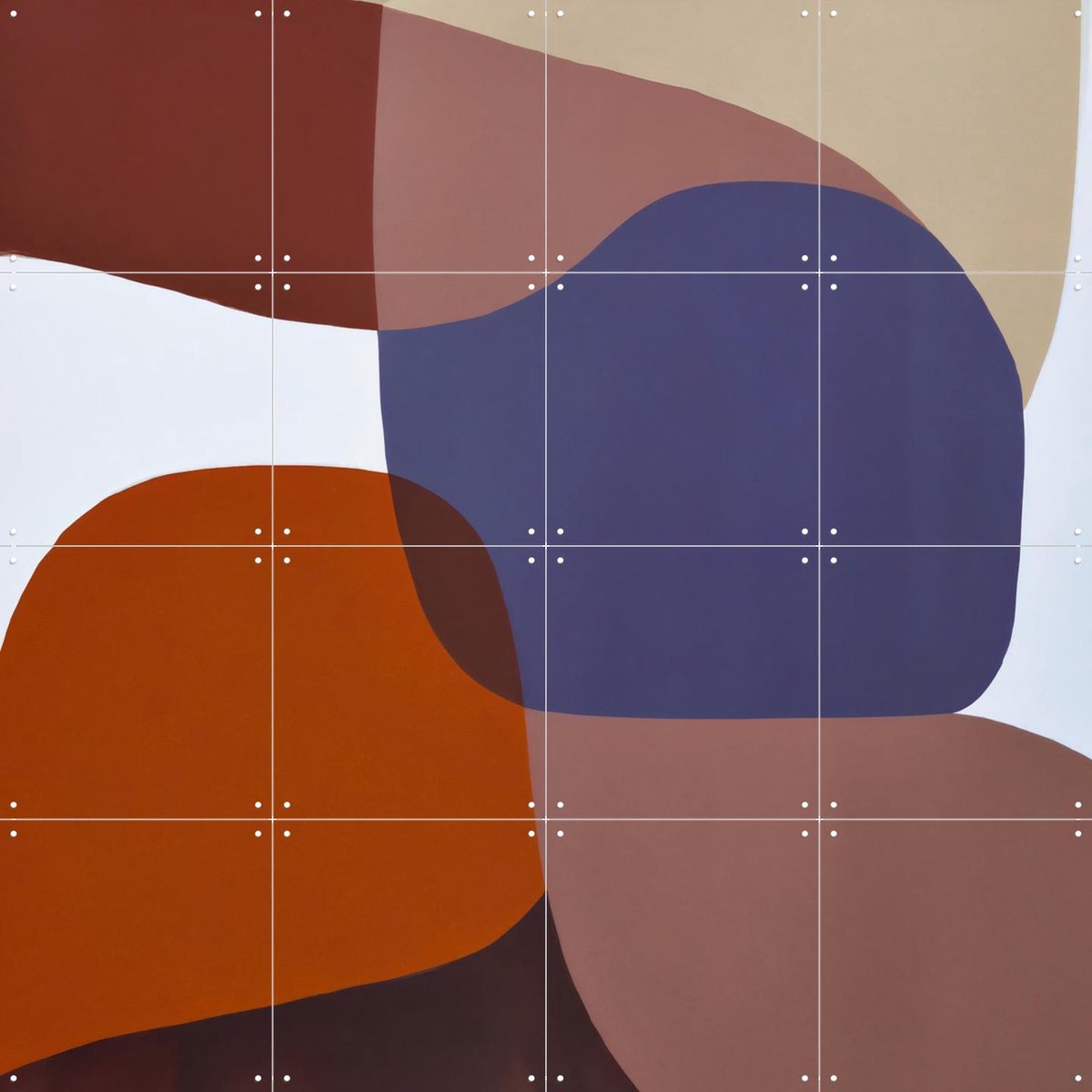 IXXI Visions, Interiorisla - 80 x 80 cm - Gratis ophangtool - Grote wanddecoratie en posters - Abstract, Modern, Gang, Eetkamer, Woonkamer