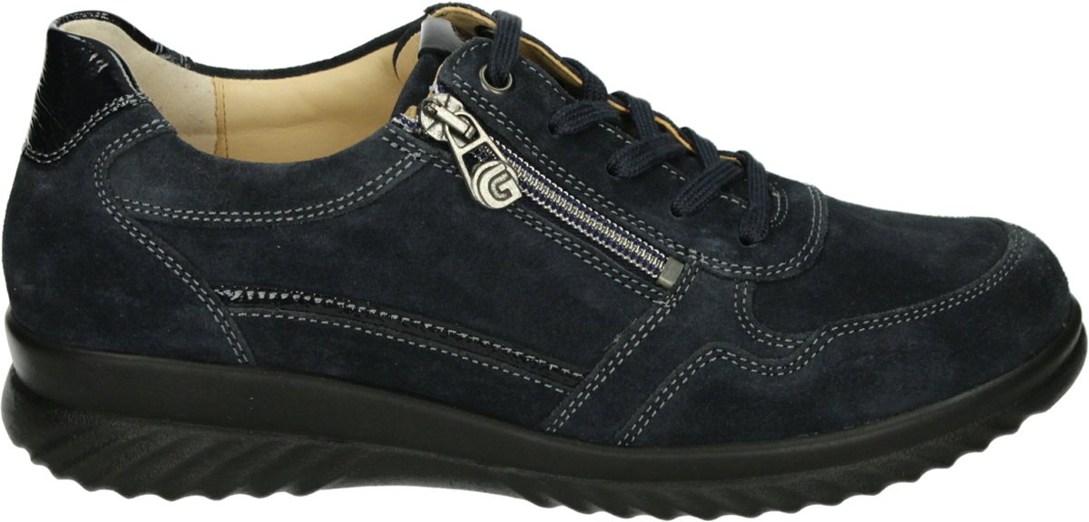 Ganter - 204528 HEIKE-H - Dames veterschoenen - Kleur: Blauw - Maat: 37.5