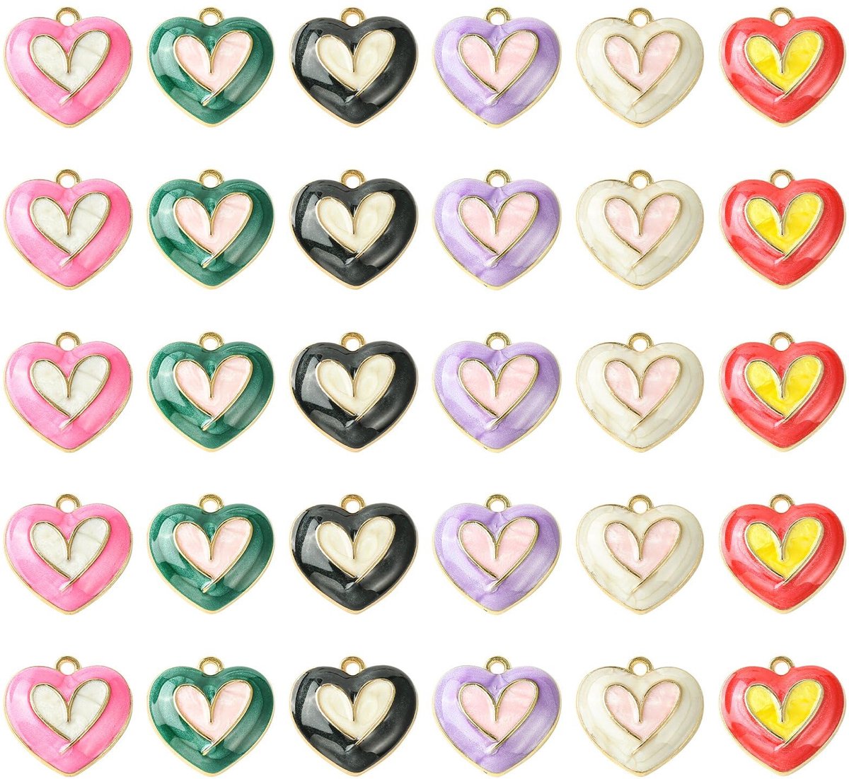 Bedels Kleurrijke Emaille Bengelen Charms voor DIY Armband Sieraden Maken Ambachten Ketting