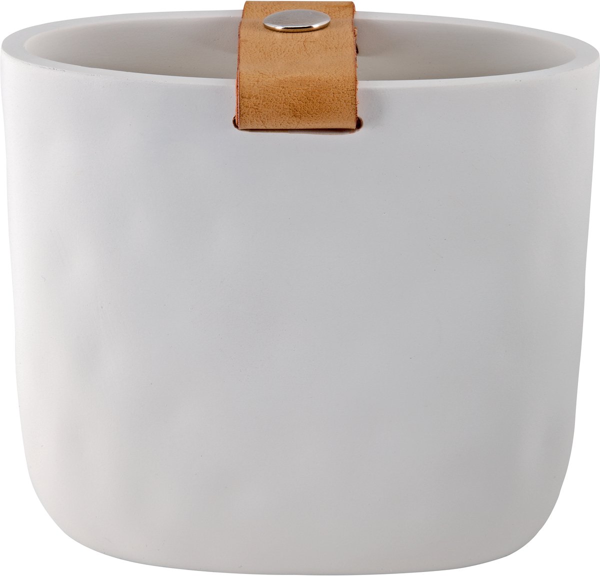 Spirella Tandenborstelhouder Wit – Polyresin Beker voor Tandenborstel en Tandpasta – Badkamer Accessoires – 11 x 6 x 10,5 cm