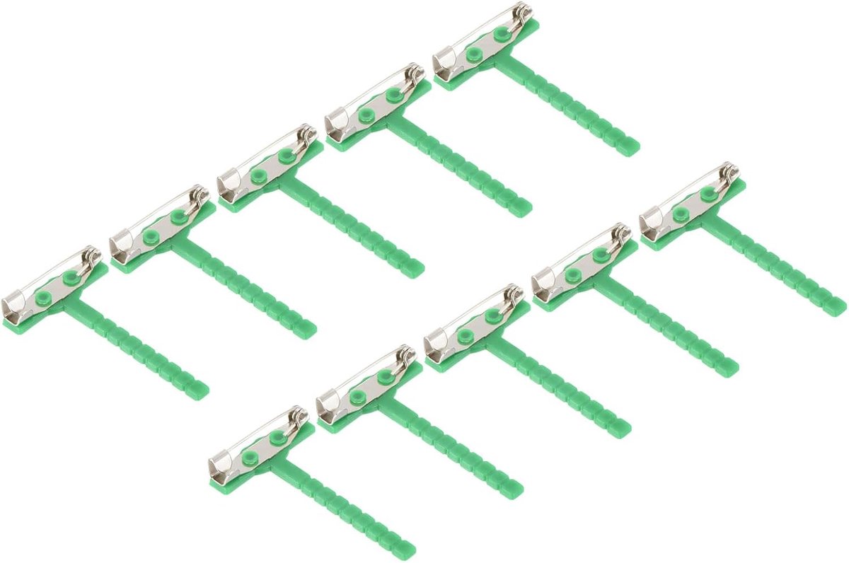Plastic Veiligheid Pins Corsage Knoopsgat 40 Stks voor DIY Bruiloft Bloem Bruidegom Broche, Groen
