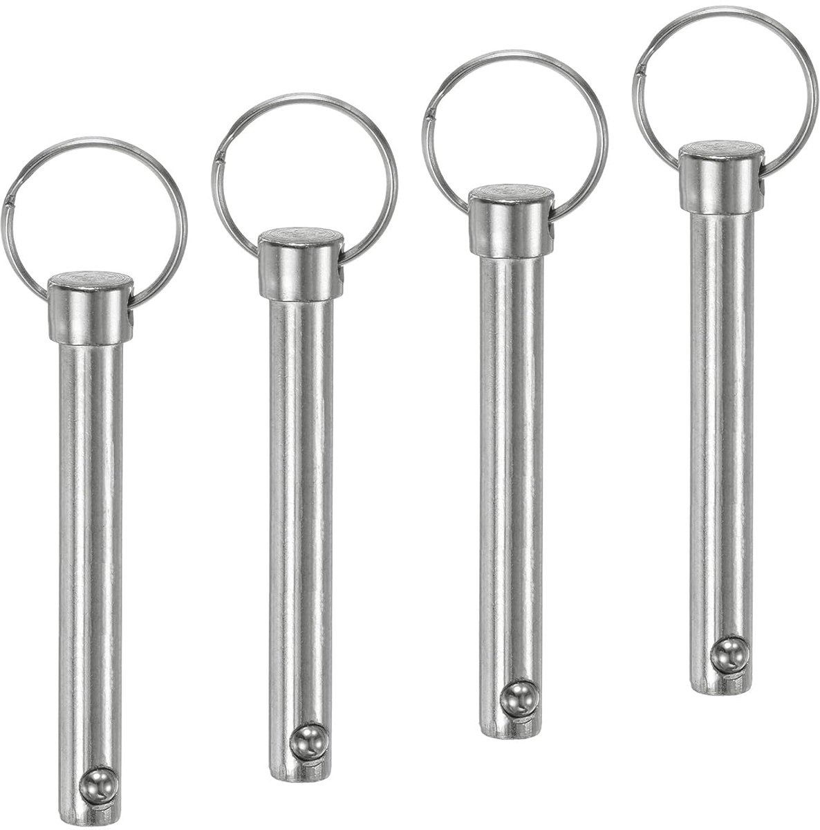 METERXITY Set van 4 snelspanpennen, 3/8" [10mm] diameter, 2,83" [72mm] gebruikslengte Bimini Top Pin 3.15" [80mm] Totale lengte hardware pinnen