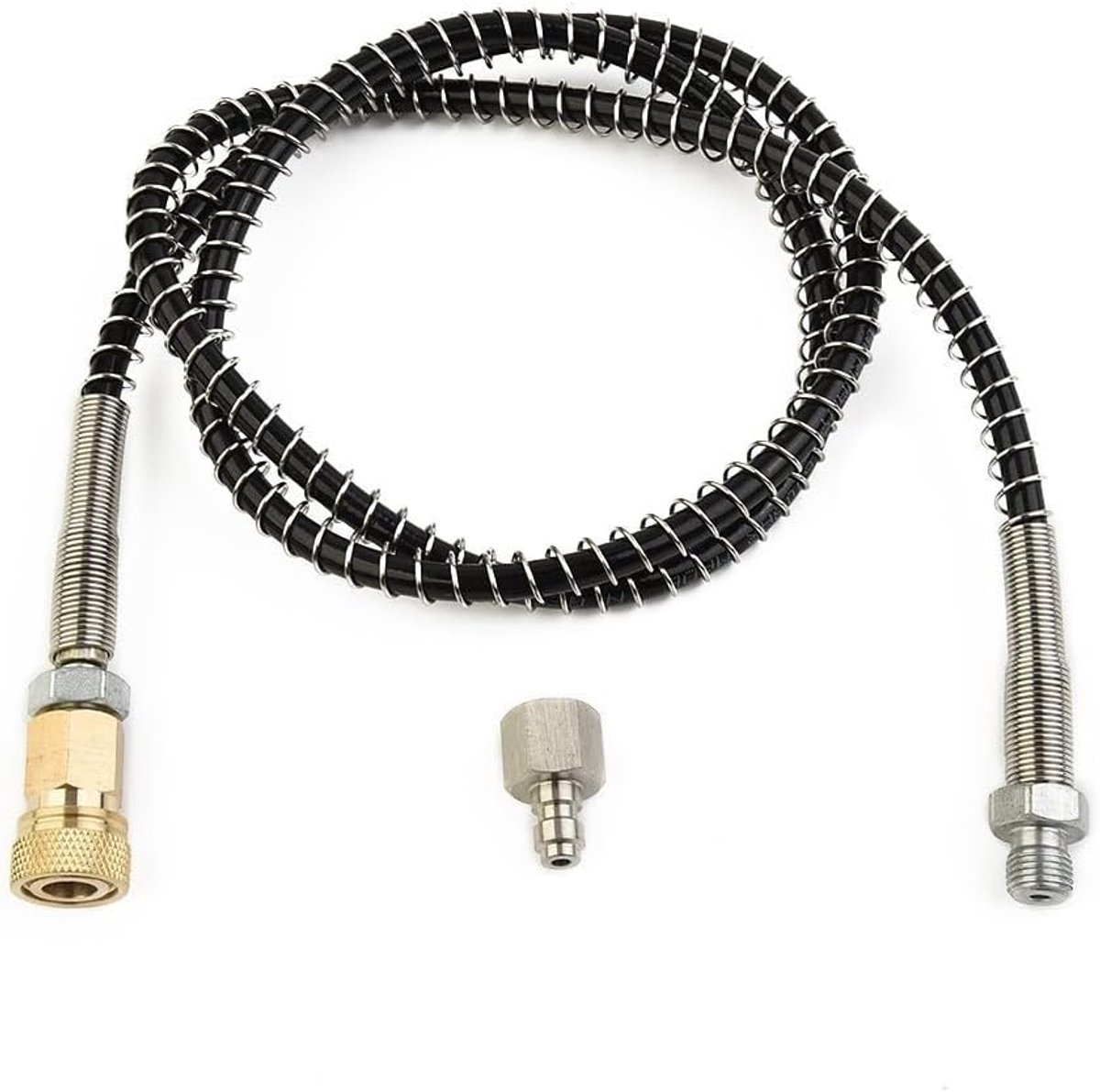 DN2 Paintball microboringsslang voor luchtvulstation en laadadapter, 4500 psi 36 inch microporeuze slang voor hogedruktanks en handpompen