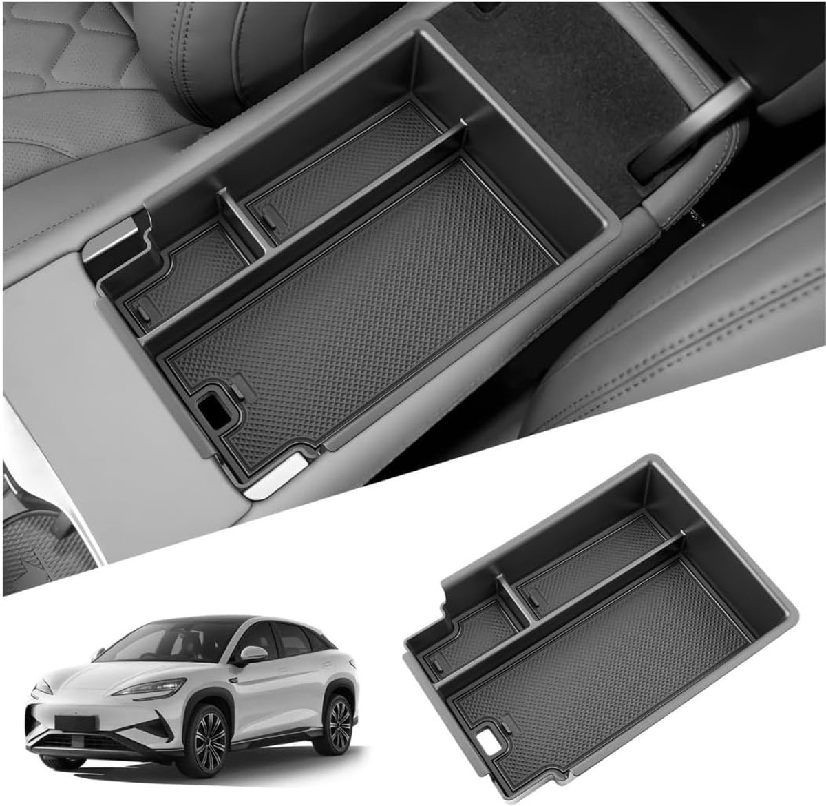 Middenconsole Opbergdoos Compatibel met BYD Sealion 7 EV 2024 2025 2026 Armleuning Auto Center Console Organizer voor BYD Sealion Accessoires