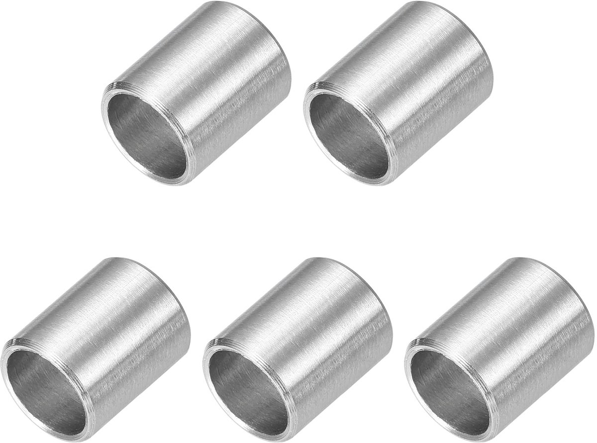 Afstandhouders van roestvrij staal, 8 mm ID x 10 mm OD x 12 mm L afstandhouders van messing zonder schroefdraad, ronde spacer voor schroeven moeren 5/16 inch of M8