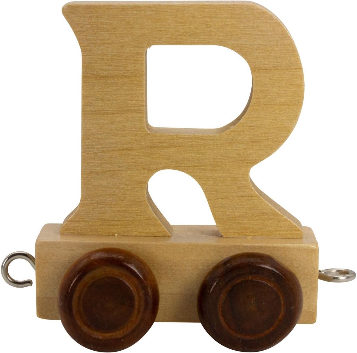 Lettertrein van hout, letters trein, lok, wagon, A-Z, gewenste naam (R)