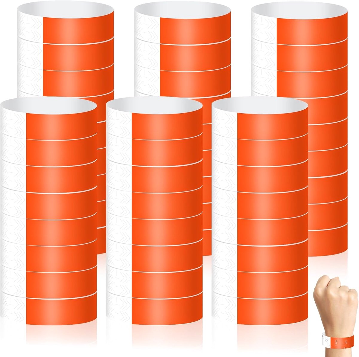 400 stuks papieren armbanden, waterdicht, kleurrijke armbanden | toegangsbanden, identificatiearmbanden voor evenementen, feesten, discotheken, festivals
