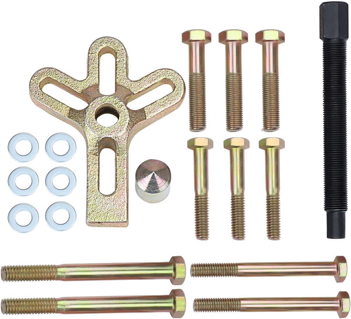 13 stuks harmonische balancer, stuurwielaftrekker, universele stuurwielverwijderingsset