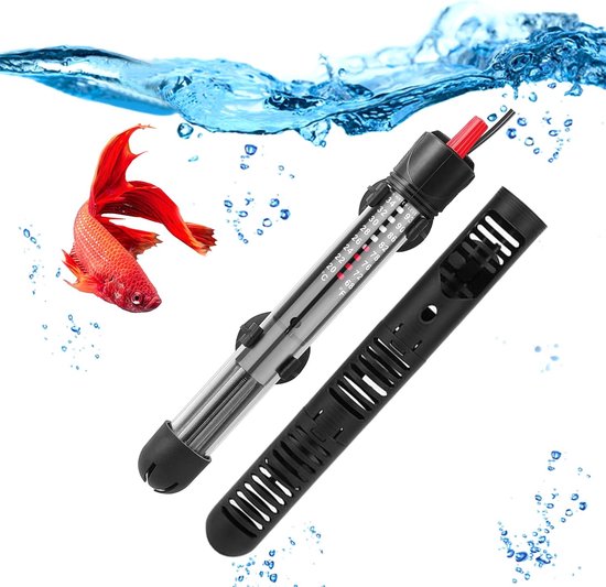 Aquariumverwarming, 100 W, 120 l, instelbare verwarmingsstaaf, aquarium met zuignappen, waterdichte thermostaat, aquariumverwarming voor aquarium, 220-240 V