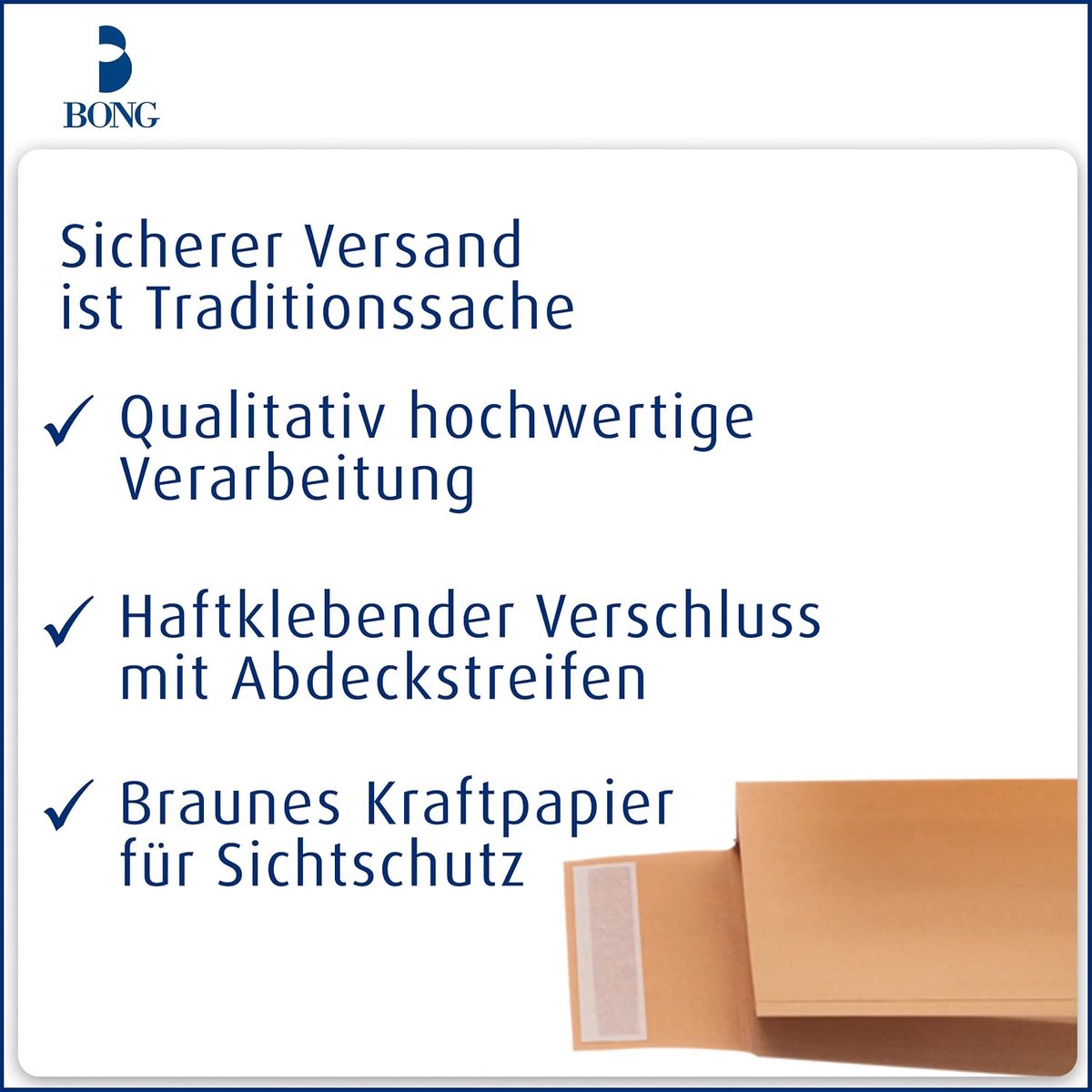 Vouwtas met toiletbodem B4 (353x250x40mm) zelfklevend bruin 130g 200 stuks | Zelfklevend met blokbodem en zijvouw - verzendenveloppen B4 van bruin kraftpapier