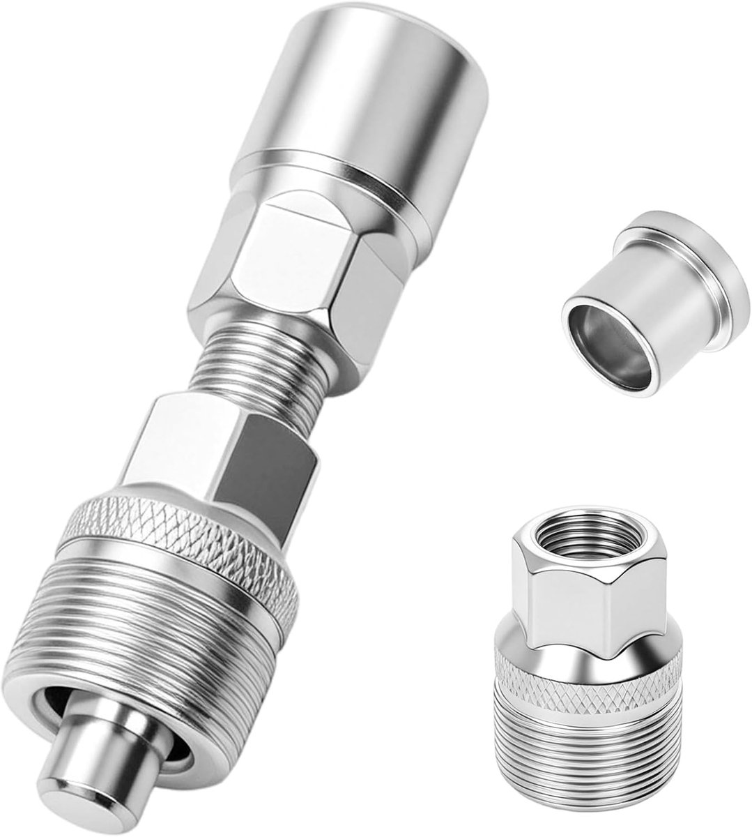 fiets voor 14 mm sleutel 16 mm moersleutel, universeel trapas gereedschap, cranktrekker compatibel met (Shimano, ISIS, Bosch) Octalink, drukdop, voor fietsonderhoud en reparatie