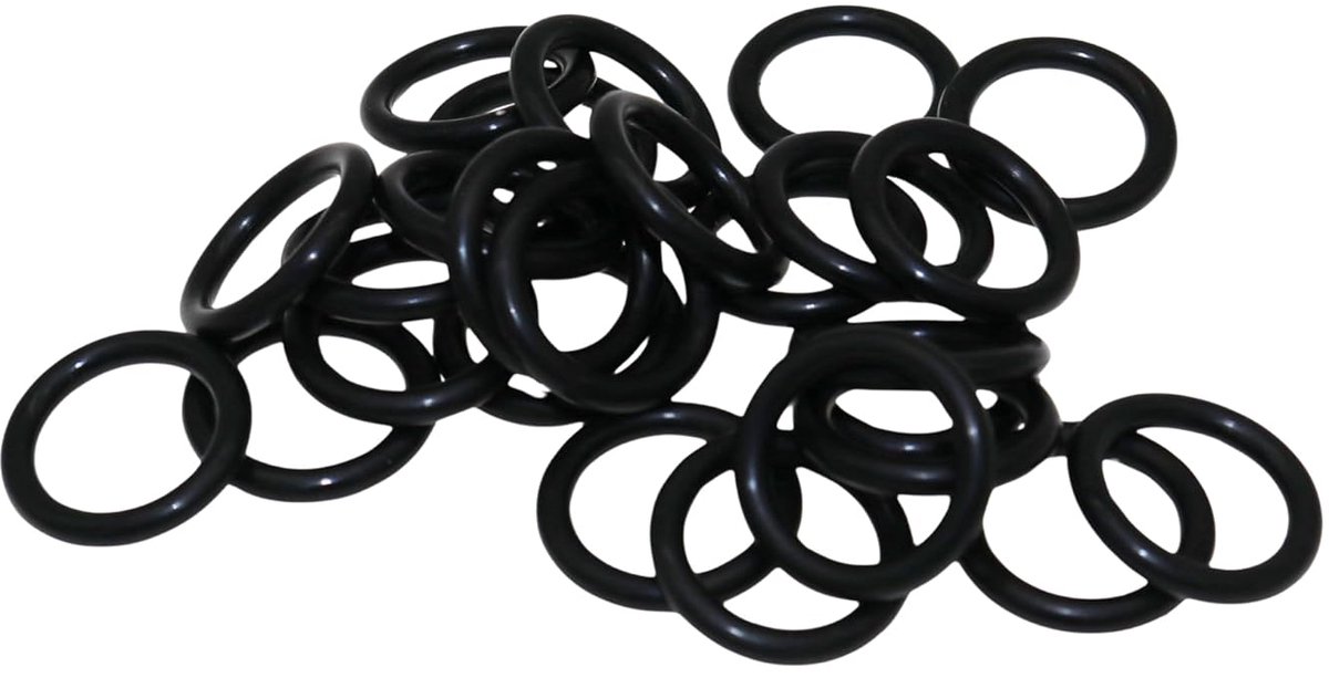 10 x O-ringafdichting, 7,65 × 1,78 mm, EPDM 70 Shore A, zwart, standaardmaat BS011/AS568-011, voor sanitaire aansluitingen en buisverbindingen, -45 tot +130 °C, set van 10 stuks