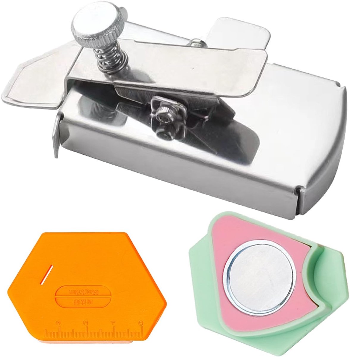 3 stuks magnetische naadgeleiders, universele magnetische naadgeleider, anti-curl, magneetmeter, naai-accessoires voor naaimachine, adviestgereedschap, naaimachines, bevestigingsgereedschap