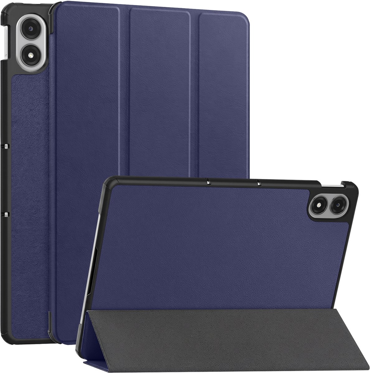 Avizar Trifold Hoes geschikt voor Xiaomi Redmi Pad 2 Pro met Toetsenbord / Video Standaard, Marineblauw