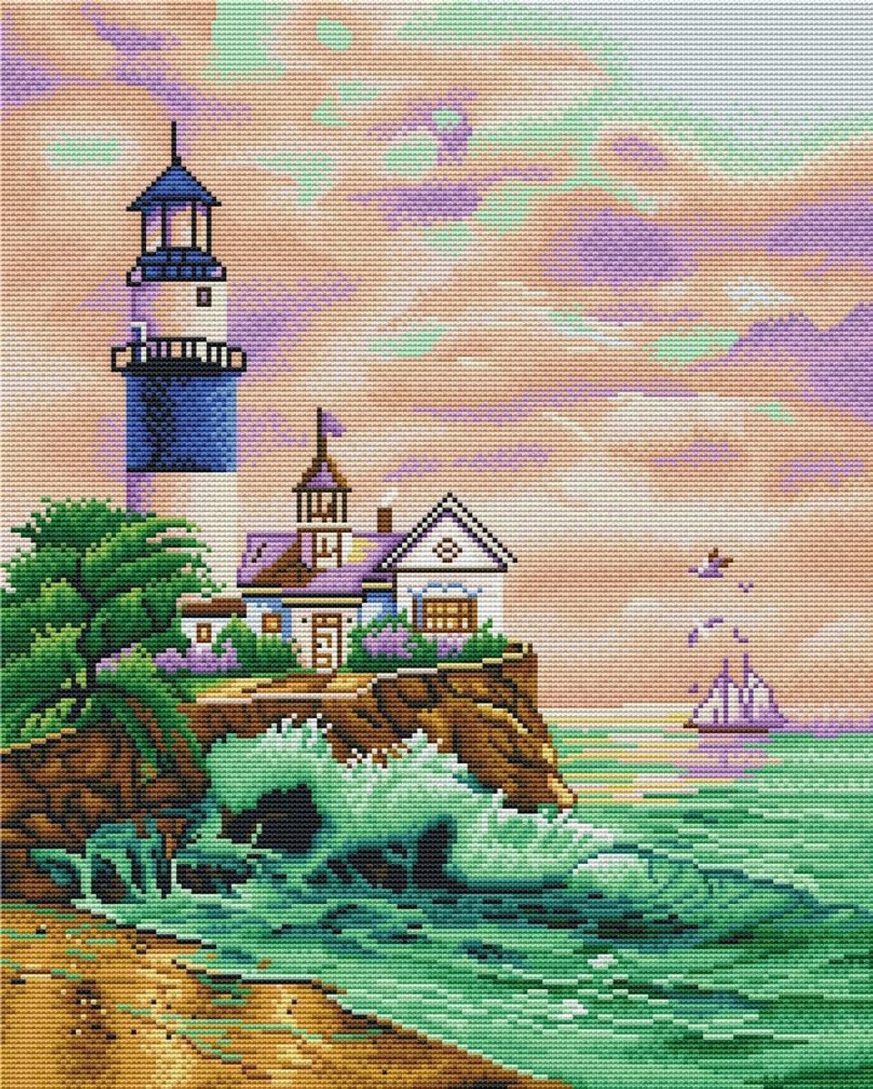 Kits vuurtoren door zee gestempeld met patroon Starter Kit (vuurtoren)