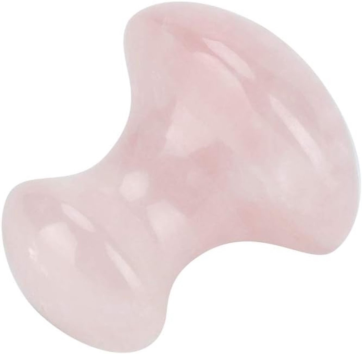 Gua Sha roze kwarts, massage steen paddenstoelvorm ontspannend voor gezicht en hals schoonheid spa