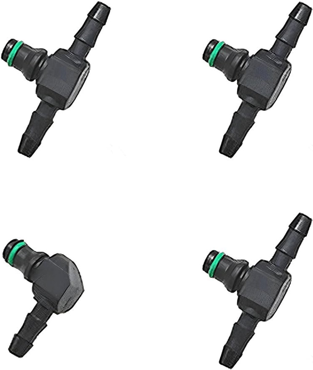 4 Stuks Gasolie Injector Terugkoppeling Voor Common Rail Serie, Diesel Terugslagslangconnector, Auto Terug Connector