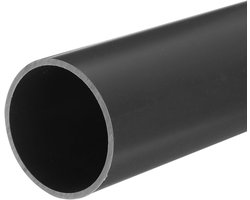 Pvc-buis, diameter 45,2 mm, lengte 200 mm, ronde kunststof buis voor tuin, aquarium, waterleiding, kabelgoot, ventilatiebuis (lichtgrijs)