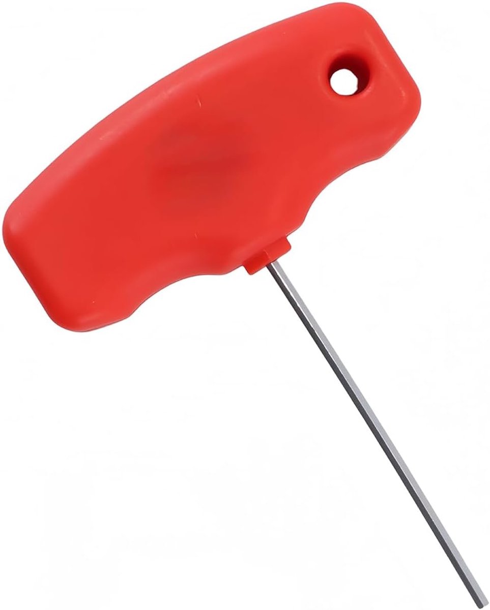 Inbussleutel met T-handgreep, 3 mm, metrische T-sleutel, inbussleutel, voor auto, fiets, motorfiets, meubels
