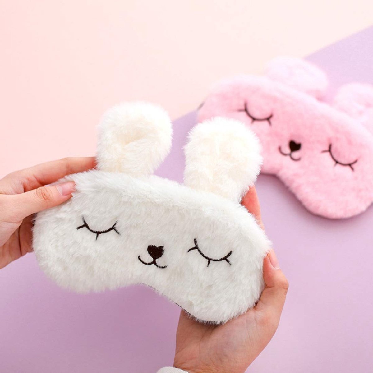 Slaapmasker in schattig konijnendesign