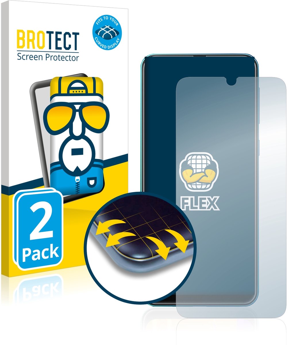 BROTECT - Screenprotector voor Samsung Galaxy M31 - Folie Beschermfolie transparant volledig dekking - 2 Stuks