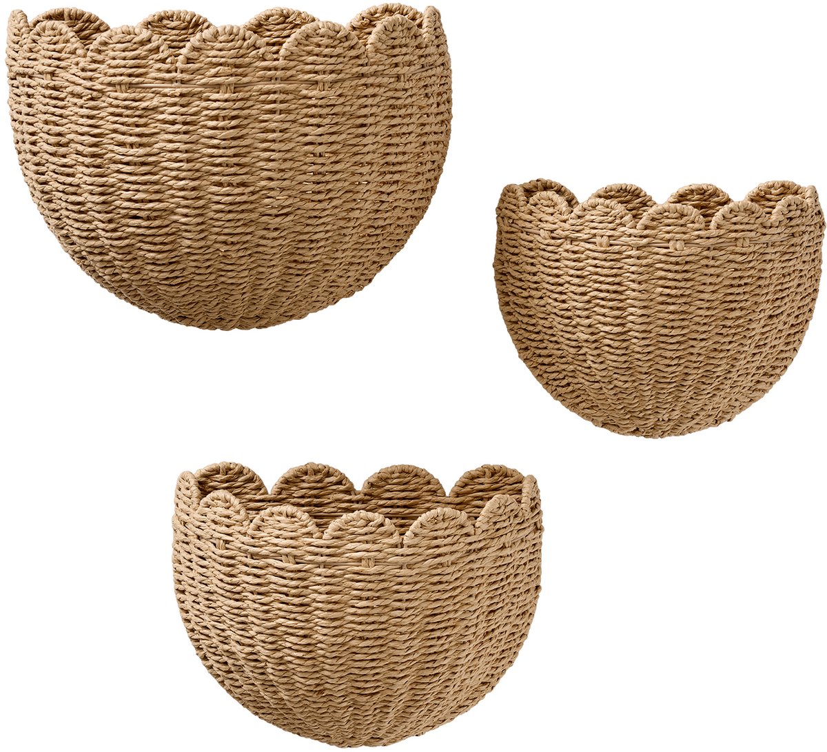 Vertbaudet Set van 3 manden wanddecoraties FESTON