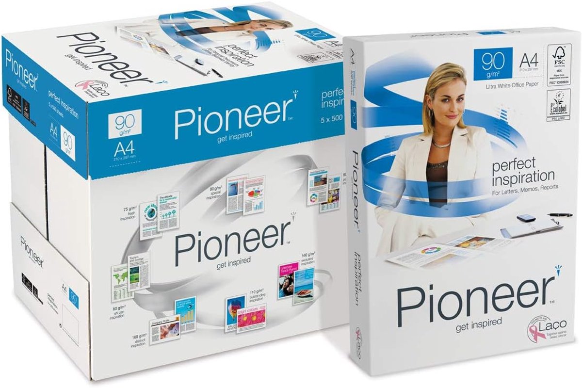 SnelShoppen - Premium Printer Papier A4, 2500 Vellen, 90 g/m², FSC Gecertificeerd, Milieuvriendelijk, Perfect voor Kantoor en Thuisgebruik