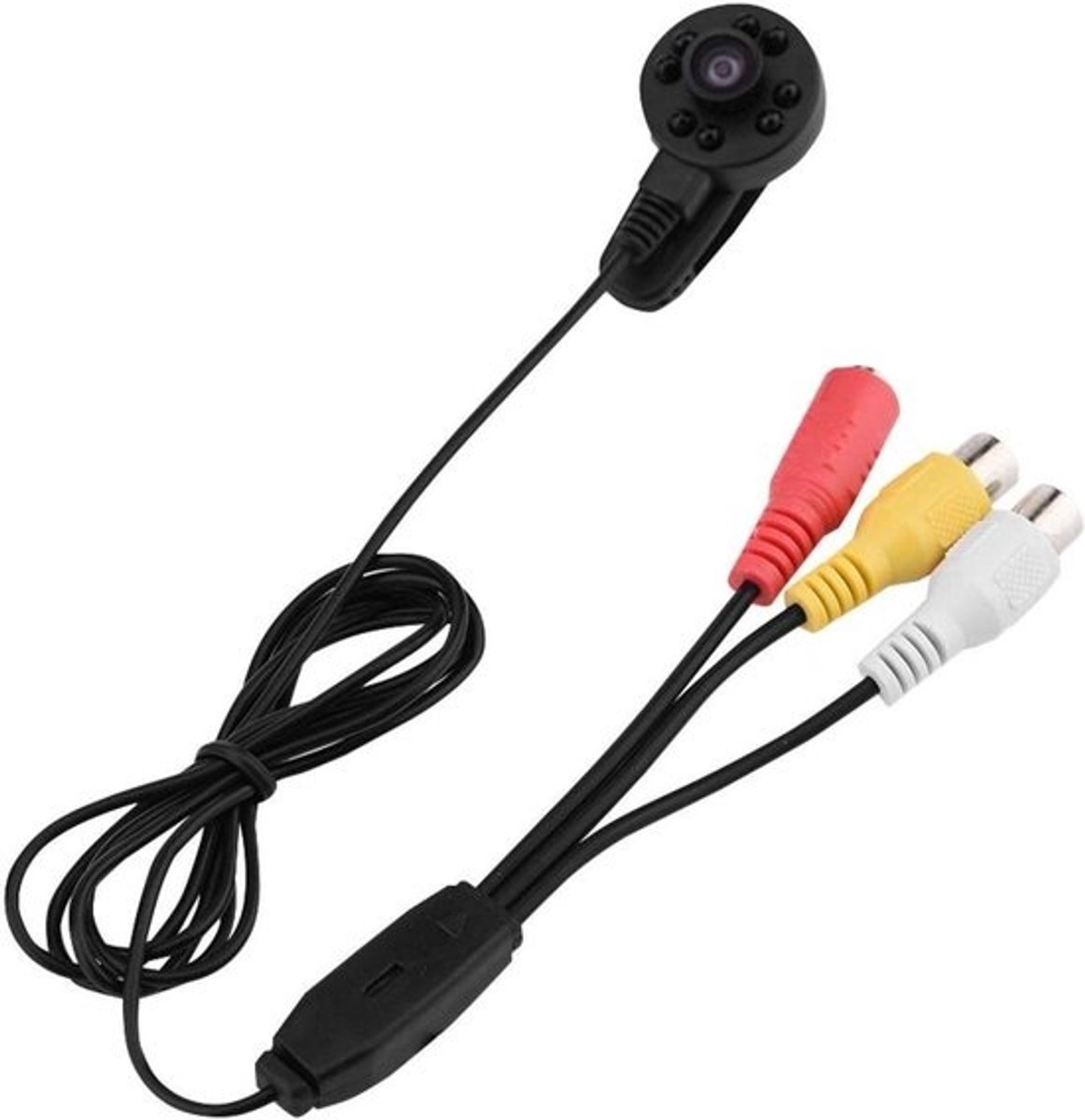 CCTV Camera - Bewakingscamera Mini Camera - Veiligheid Thuis - 8 Licht Infrarood Nachtzicht - 170 Graden Kijkhoek - Zwart