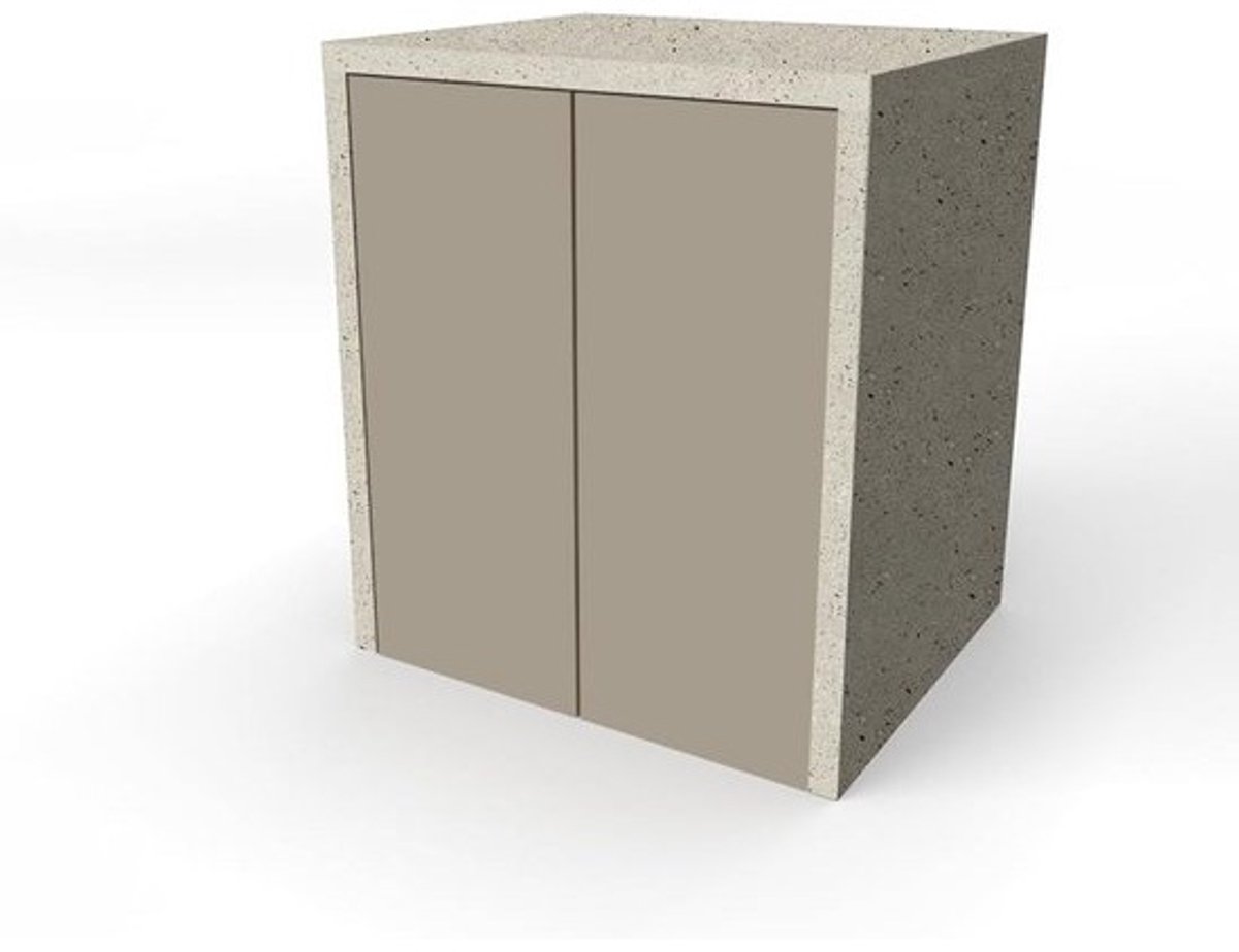 Wasmachinekast met 2 deuren voor wasmachine of droger, ruimtebesparend