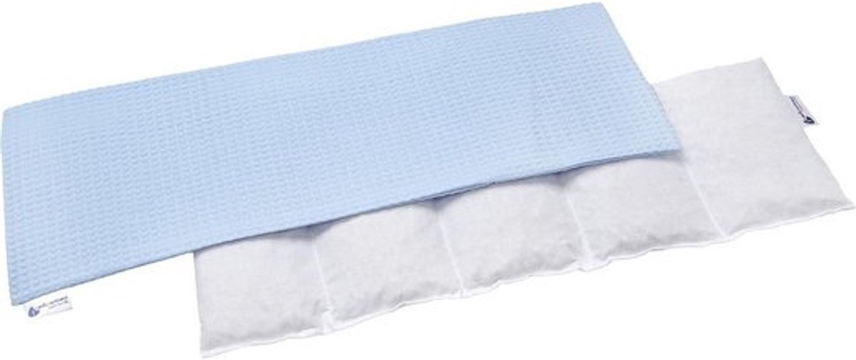 Kersenpitkussen Wafelstructuur 60x20cm - Natuurlijk Warmte- en Koudetherapie Kussen met Afneembare Hoes