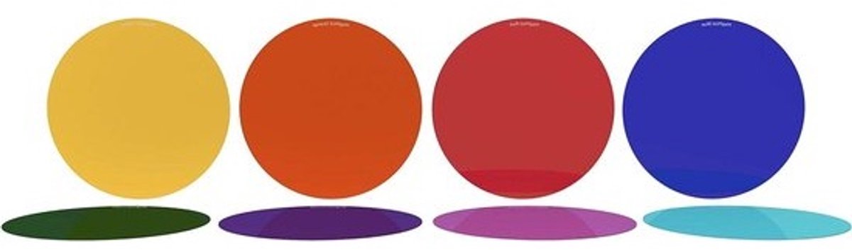 Creatieve Gels - Softbox Gels Kleurfilters - Foto's Kleurrijk Maken - Stijf Polycarbonaat - 8 Stuks - Multicolor