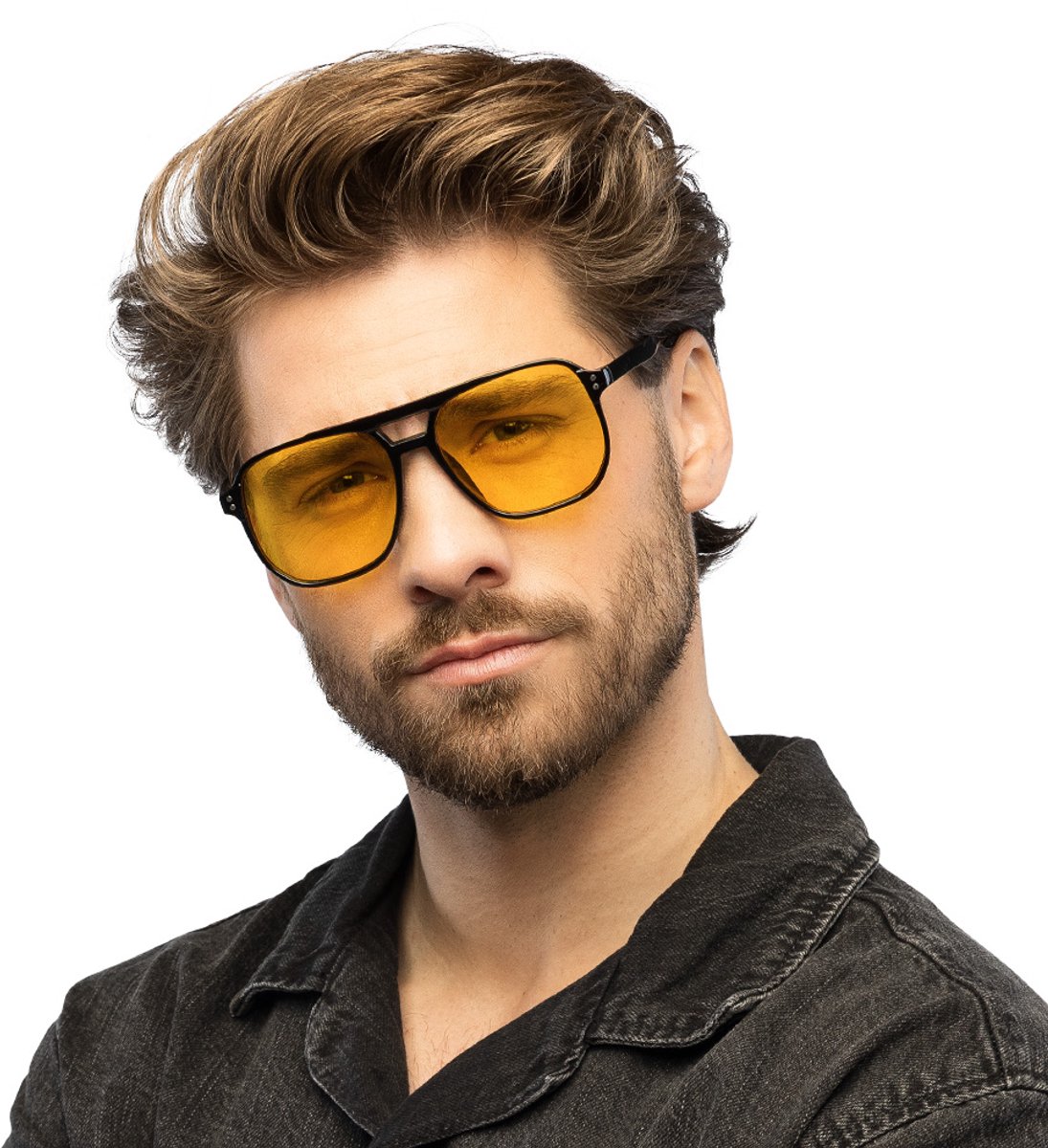 Boland - Partybril Rapper Zwart - Volwassenen - Geen verkleedthema - Festival