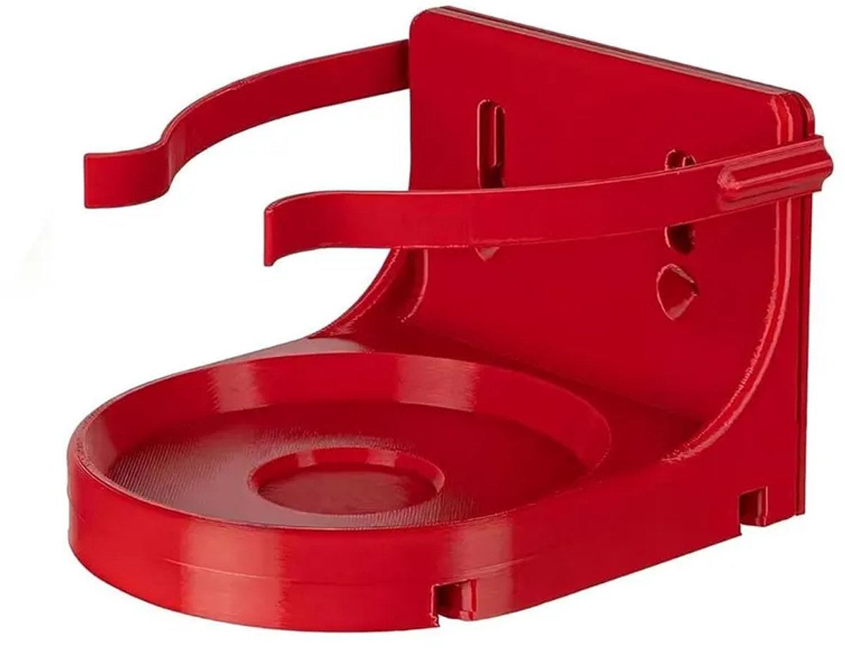 Wandmontagebeugel Geschikt voor apparatuur, ABS/PC-materiaal, rood, compact formaat, 15 × 12,5 × 10 cm