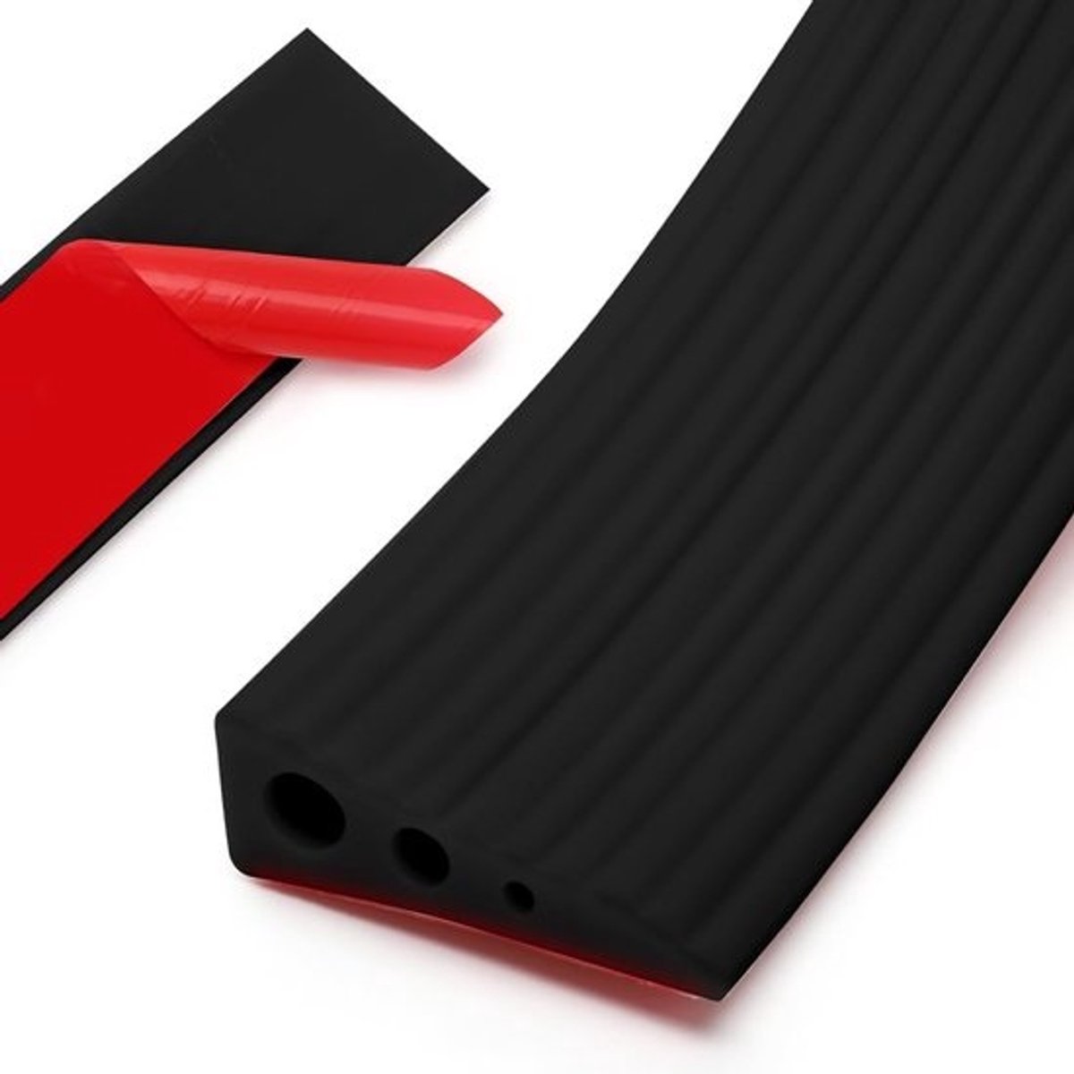 Drempelhulp PVC - Obstakeloverbrugging - Barrièrevrij leven - Antislip groeven - 100x6.5x2.5 cm - Grijs