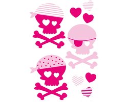 Forwalls muursticker piraten roze