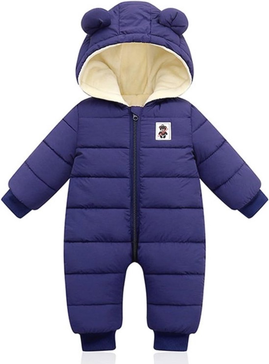 Hooded Winter Romper voor Baby's - Warme Snowsuit Jumpsuit voor Jongens en Meisjes (0-12 Maanden)