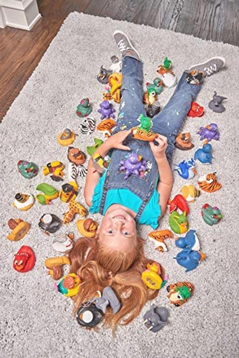 Rubberen Draak Eend voor Kinderen - Educatief Water Speelgoed - 4 Inch