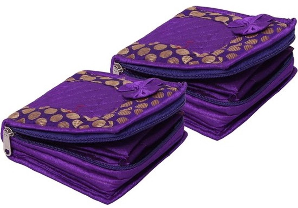 Sieraden Organizer Set - Reis Etui - Veilig Opbergen - Dubbele Set - Roze