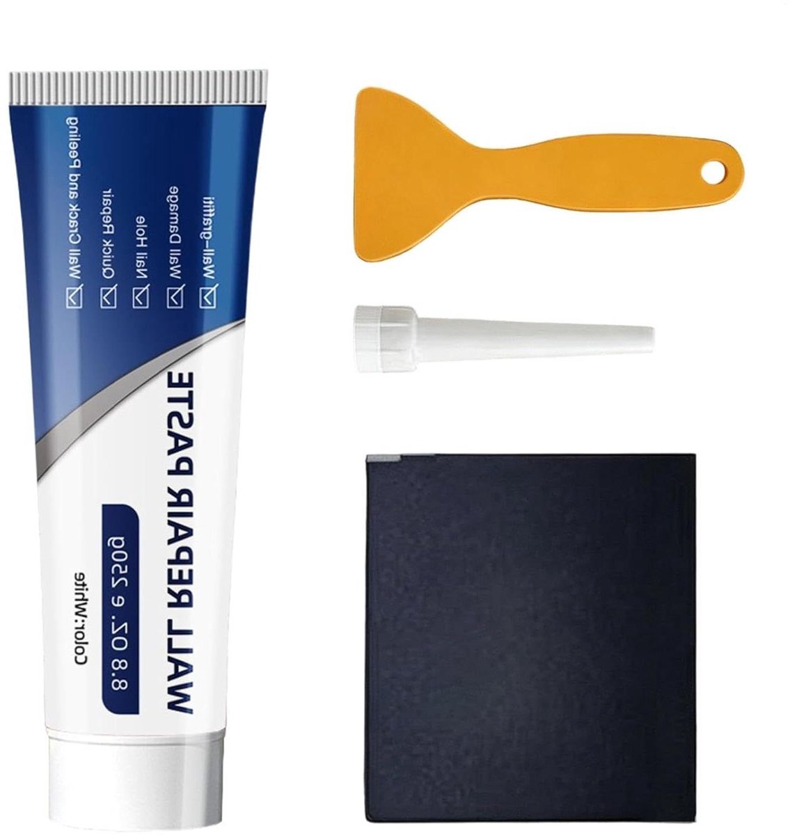 Muur Reparatie Pasta - Afdichtingskit Sealant - Gaten Vullen - Snel Drogend - 1 Set - Wit