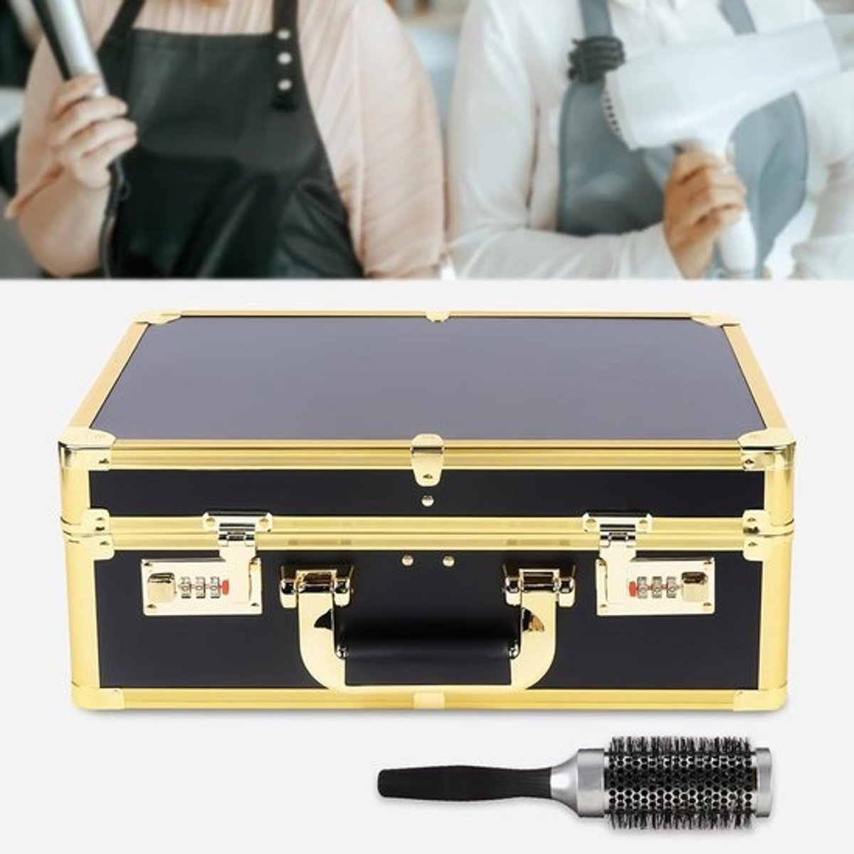 Professionele Kapperstas Koffer voor Haar Styling Gereedschap - Grote Opslag en Reisformaat
