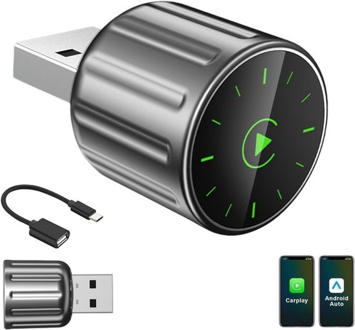 Draadloze Adapter voor CarPlay en Android Auto: Plug & Play Conversie