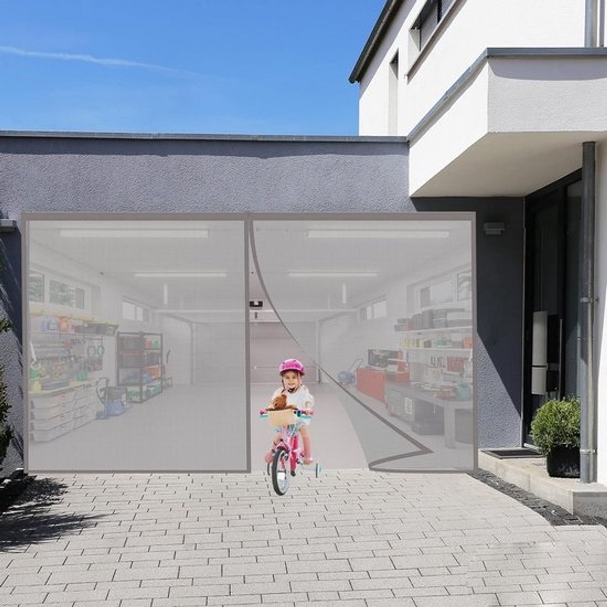Zelfsluitend Vliegengordijn 110x250cm - Horren voor Deur met Magneten - Verstelbaar en Scheurbestendig