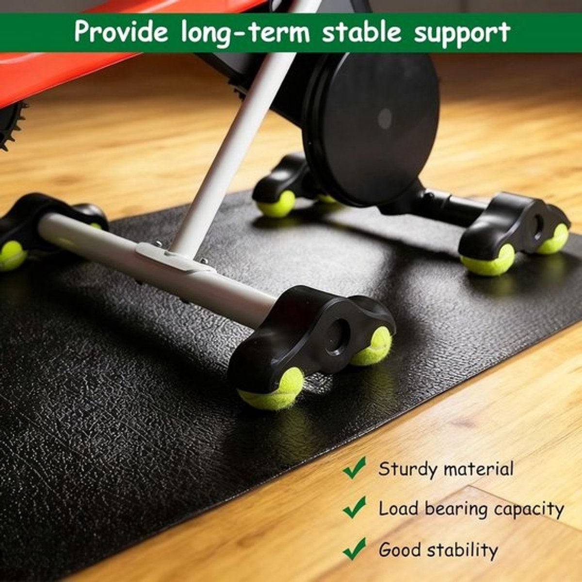 4 Stuks Schommelplaten voor Hometrainer Fiets | Stabiliteit & Geluidsdemping