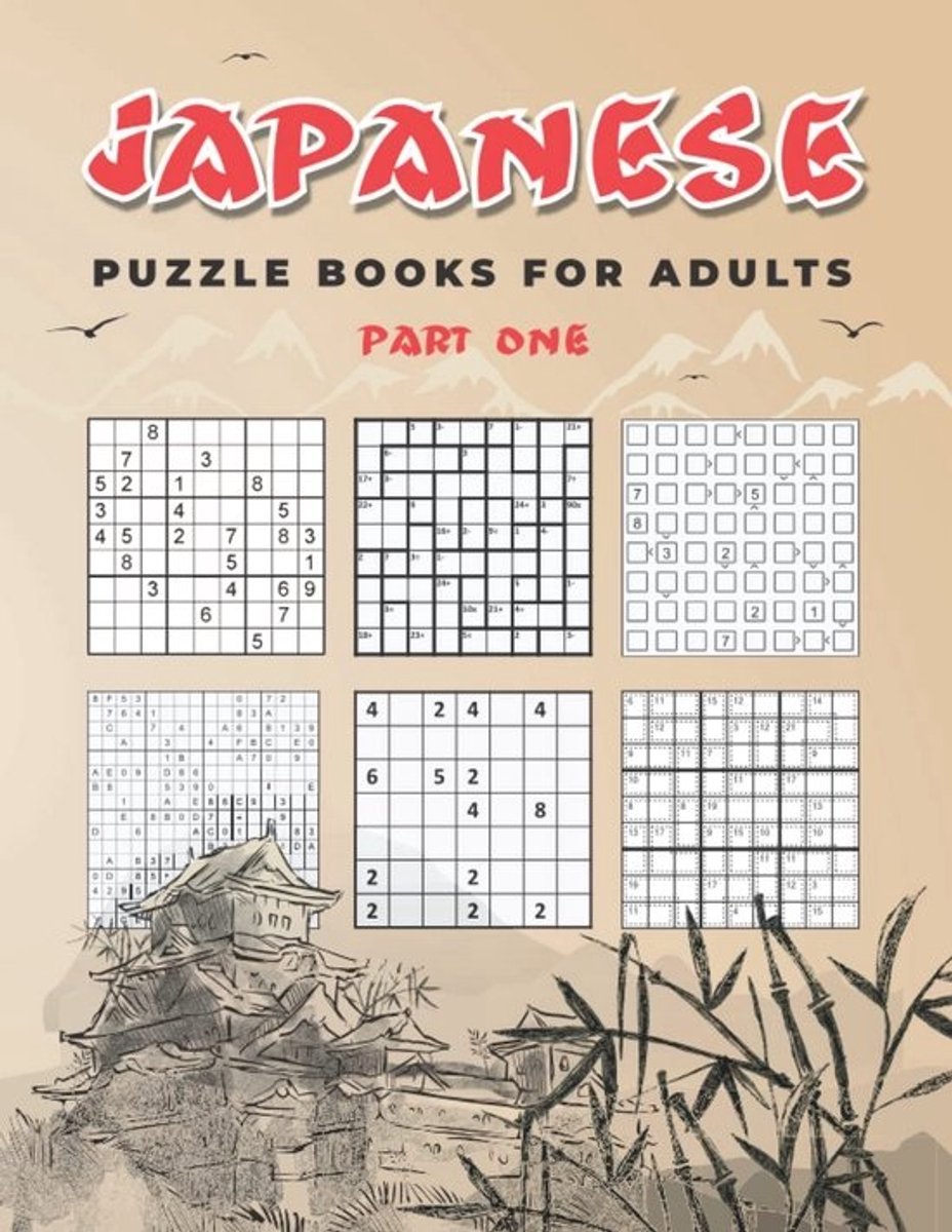 Japanse Puzzels voor Volwassenen: Sudoku, Futoshiki, Killer Sudoku, Calcudoku, Shikaku, Hexadoku - Makkelijk & Midden