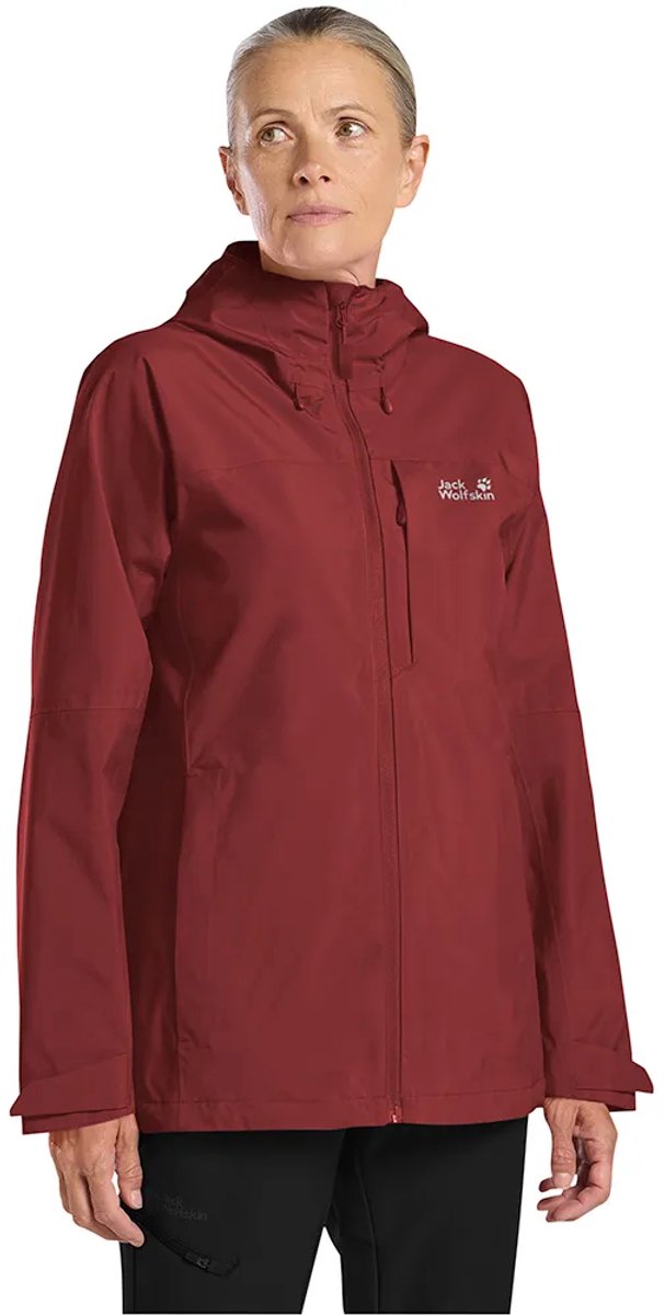 Jack Wolfskin Tempest 2l Jas Rood XS Vrouw
