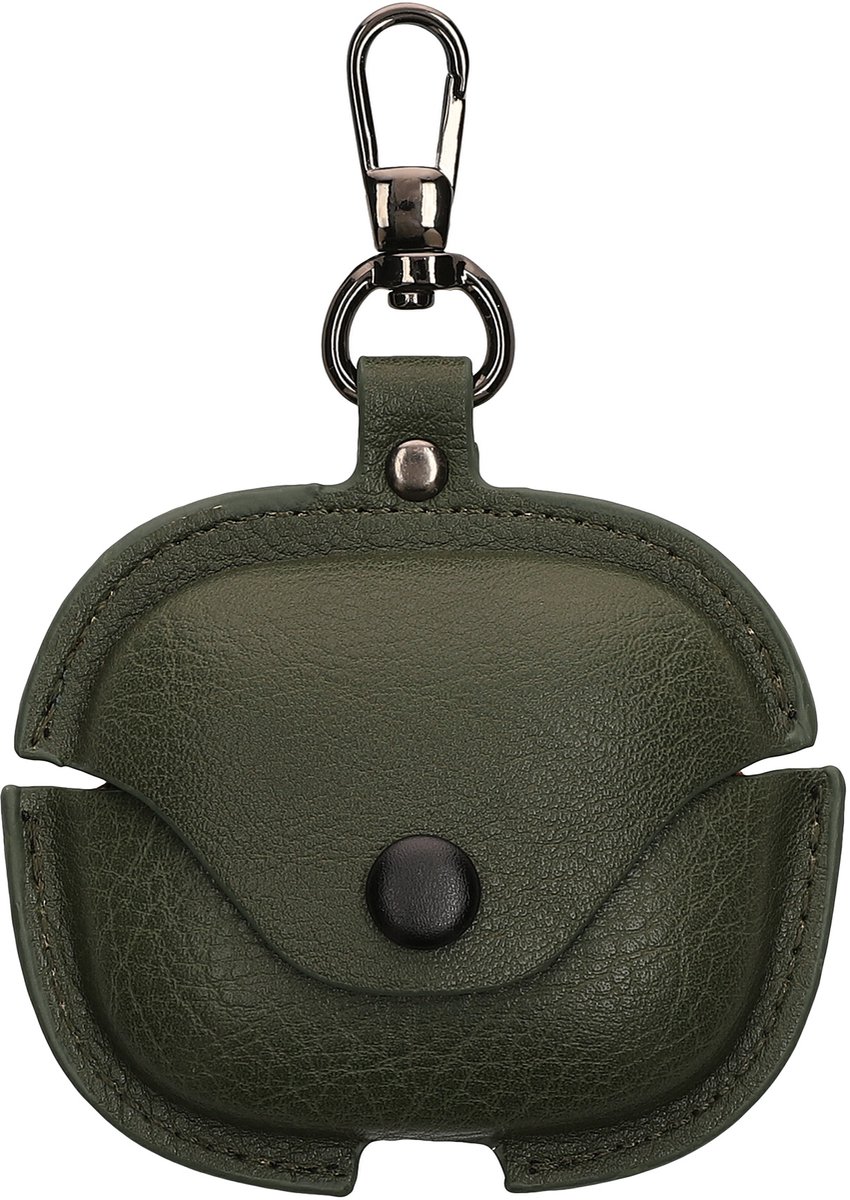 kwmobile Leatherette Case Compatible with Xiaomi Redmi Buds 6 - Headphones Protection Etui Cover - Dark Green