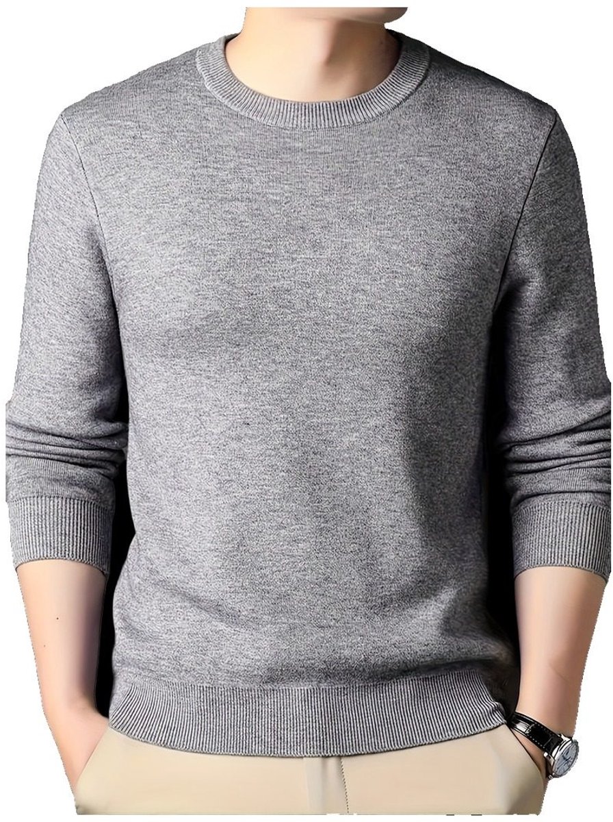 Currero Sweater Heren Sweaters Sweatshirt Hoodie Warme Trui Pullover Jumper Crewneck Vest Grijs