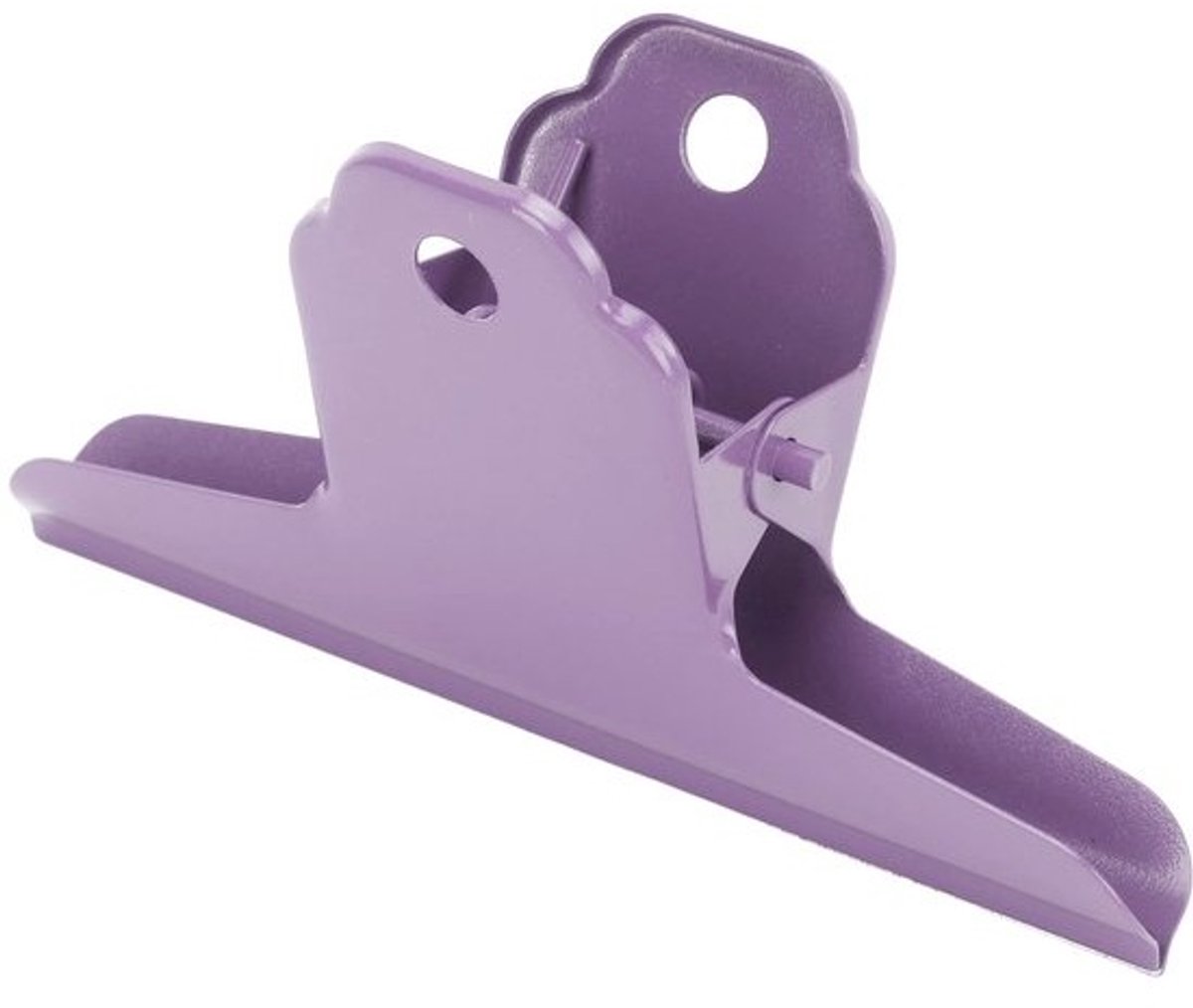 Dailygoody - Grote Stier Paperclips - Lange Bulldog Clips - Sterke Klemmen - Paars - Metalen Binder Paperclip - Ideaal voor Kantoor en Keuken - 2 Stuk