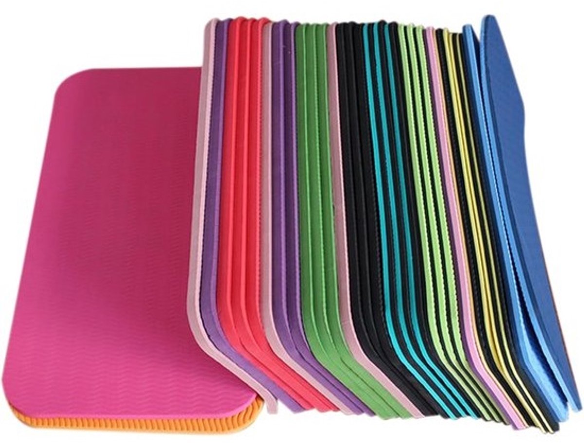 Kniemat Pilates - Oefenmat Kniebeschermer - Gevoelige Gewrichten Beschermen - 6mm Hoge Dichtheid Schuim - 39 x 22.1 cm - Willekeurig